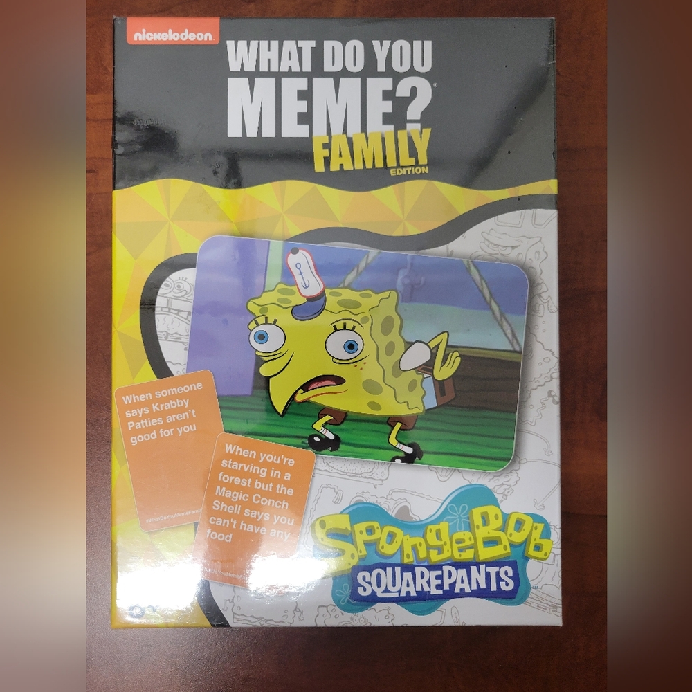 Nickelodeon SpongeBob SquarePants What Do You Meme Family Edition NIB